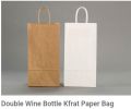 wine bottlw kraft paper bag