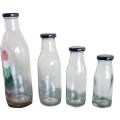 Empty Milk Glass Bottles