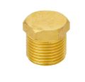 Golden Polished ATCAB Brass Hex Head Plug