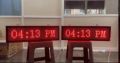 Red Mild Steel gps digital clock