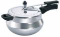 Round Silver handi aluminium pressure cooker