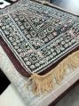 Rectangular Multicolor printed indian silk carpet