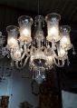 Ayeraa round 6 lp glass chandelier