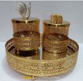 GOLD Polished Ayeraa metal gift jar set