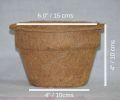 6" Round Coir Pot