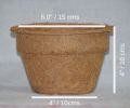 Brown Round Coir Pot