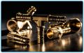 Golden Coated brass precision components