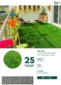 25mm pure green grass
