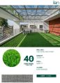 40 mm pure green artificial grass