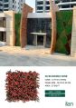 blooming wine artificial green walls