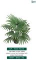 Green fan palm artificial plants