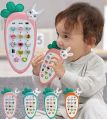 Pink & Green New Abs Plastic and Rubber kids musical mobile phone toy