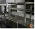 Bain Marie Pick Up Counter with Warmer on Over Head Shelves