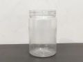Transparent 750ml round pet jar