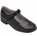 Black Black White synthetic school shoes