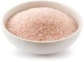 Raw pink rock salt powder