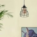Metal wire hanging lamp
