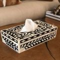 DIFFERENT DESIGN MOTHER OF PEARL AND BONE RESIN TISSUE BOX