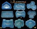 Hexagonal Blue Plain Polished divyams New pvc paver moulds