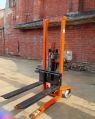 Mild Steel Orange New Brightway hydraulic manual stacker