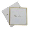 Recycle Green 7x7 inch recycled paper wedding square invitation cards