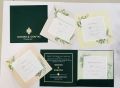 Recycled Paper Designer Wedding Invitation Cards Set