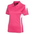 Polyester Half Sleeve Pink ladies polo sports tshirt