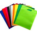 Multicolor Plain d cut non woven bag