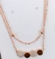 Rajlaxmi Collection Metal & Beads Polished rose gold chain pendant