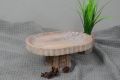 Rustic Appeal Wooden Cake Stand