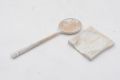 White And Brown rustic wooden spoon rest