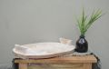 White and Brown rustic wooden tray
