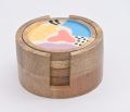 Tribal Fusion Wooden Coaster with Holder