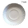 7 Inch Duplex White Wrinkle Paper Plate