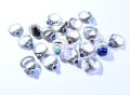 Maahi Gems Polished Multi Shape german silver ladies gemstone rings