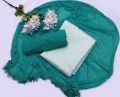 Green Cotton Silk Dress Material