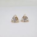 JCT3 Ladies Diamond Gold Earrings