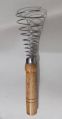 Wooden Handle Spring Hand Egg Beater