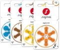 Signia Hearing Aids Yellow Brown Orange And Blue hearing aid battery