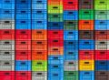 BENZ Packaging PP Rectangular Multicolour plastic crate