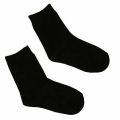 Cotton Plain black full length school socks
