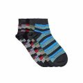 Cotton Lycra multicolor ankle length socks