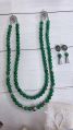 Green Agate Necklace Set
