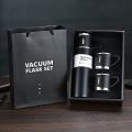 vaccum flask Stainless Steel Round Multi multi Plain 500ml 3 steel cups steel vacuum flask set combo