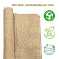 LMC-11x12 Glitter Jute Burlap Hessian Fabric