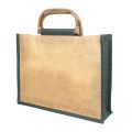 LMC Jute Shopping Bag with Cane Handle