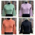 Flat Knitted Womens Sweater