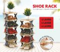 Plastic Metal Polished Available in Many Colors multi layer shoe rack
