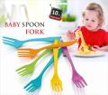 Available in Many Colors Plain plastic baby forks