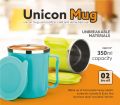 Round Available in Many Colors Plain plastic unicorn mug set